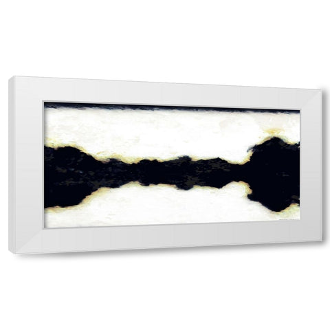 Black Crack In Time White Modern Wood Framed Art Print by Villa, Mlli