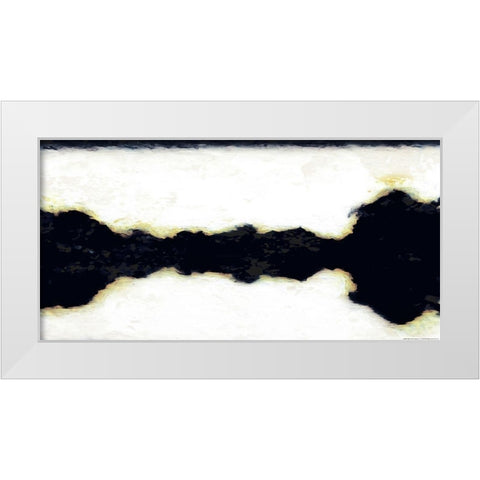 Black Crack In Time White Modern Wood Framed Art Print by Villa, Mlli