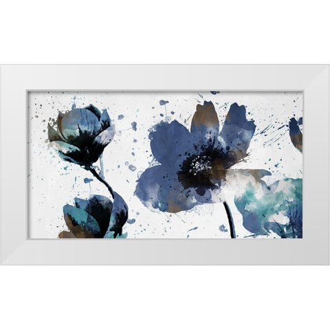Top of Flowers are Watered White Modern Wood Framed Art Print by Villa, Mlli
