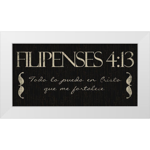 Filipenses Todo White Modern Wood Framed Art Print by Villa, Mlli
