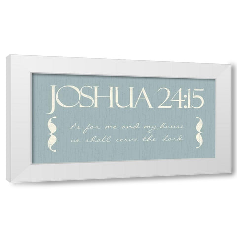 Joshua As White Modern Wood Framed Art Print by Villa, Mlli