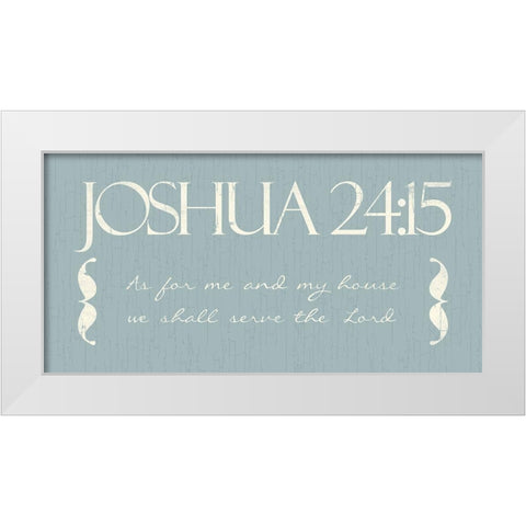 Joshua As White Modern Wood Framed Art Print by Villa, Mlli