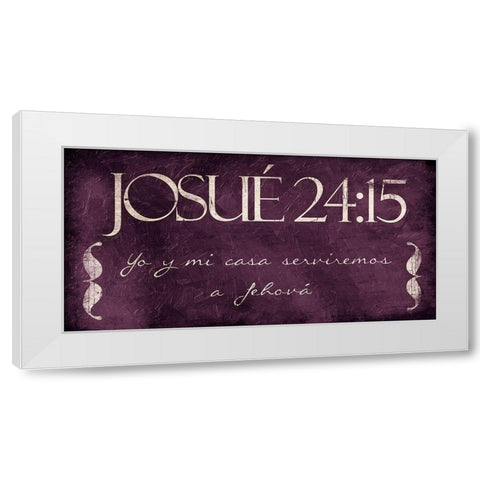 Josue Yo Purp White Modern Wood Framed Art Print by Villa, Mlli