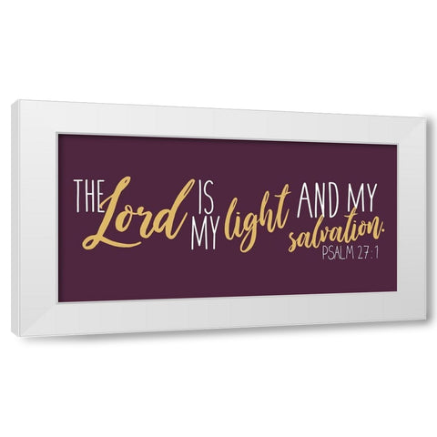 Lord And Light Purp White Modern Wood Framed Art Print by Villa, Mlli