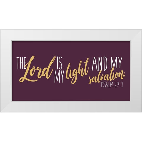 Lord And Light Purp White Modern Wood Framed Art Print by Villa, Mlli