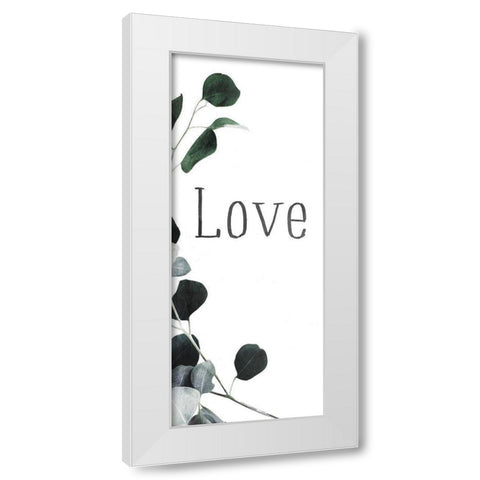 Love Again White Modern Wood Framed Art Print by Villa, Mlli