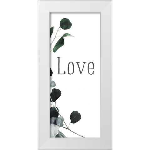 Love Again White Modern Wood Framed Art Print by Villa, Mlli