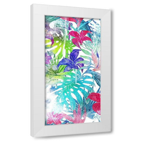 Bushel Of Tropical White Modern Wood Framed Art Print by Villa, Mlli