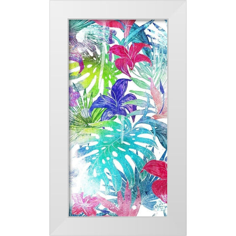 Bushel Of Tropical White Modern Wood Framed Art Print by Villa, Mlli
