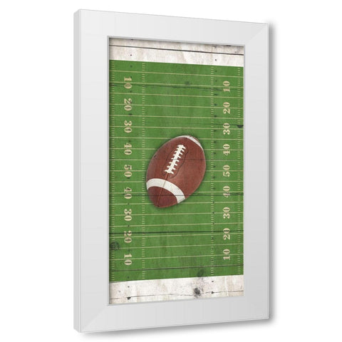 Footballtif White Modern Wood Framed Art Print by Villa, Mlli