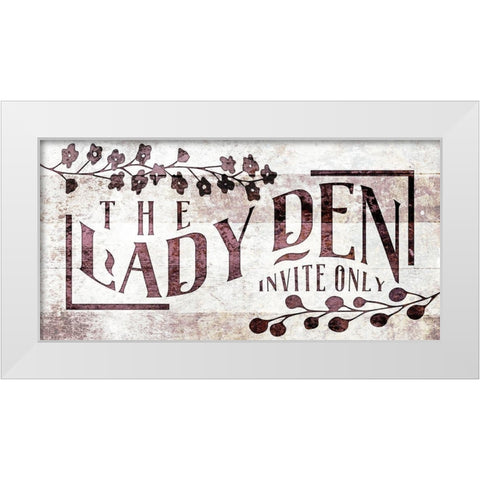 Lady Den White Modern Wood Framed Art Print by Villa, Mlli