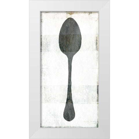 Spoon White Modern Wood Framed Art Print by Villa, Milli