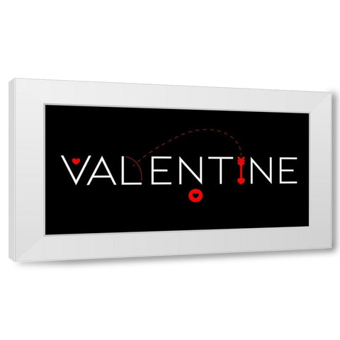 ReValentine White Modern Wood Framed Art Print by Villa, Milli