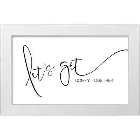 Comfy Together White Modern Wood Framed Art Print by Villa, Milli