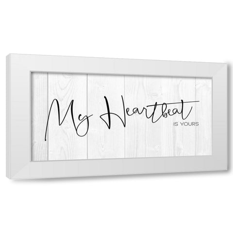 My Heartbeat 2 White Modern Wood Framed Art Print by Villa, Milli