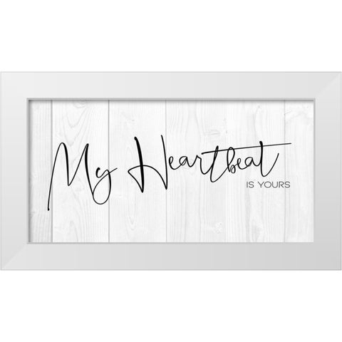My Heartbeat 2 White Modern Wood Framed Art Print by Villa, Milli
