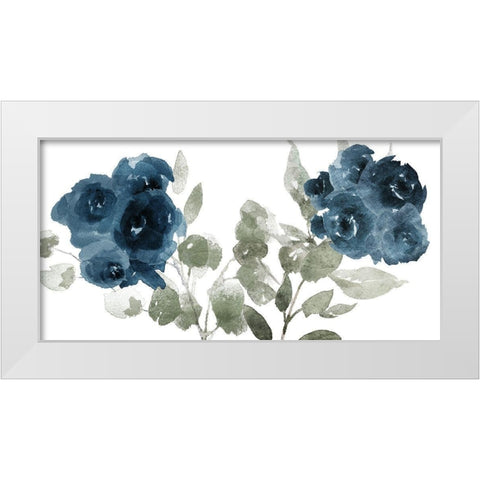 Bluequettes White Modern Wood Framed Art Print by Villa, Milli