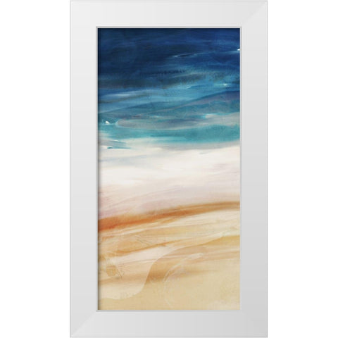 Sea Flow 1 White Modern Wood Framed Art Print by Villa, Milli