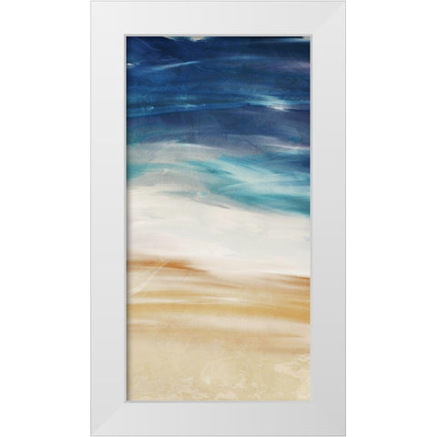 Sea Flow 2 White Modern Wood Framed Art Print by Villa, Milli