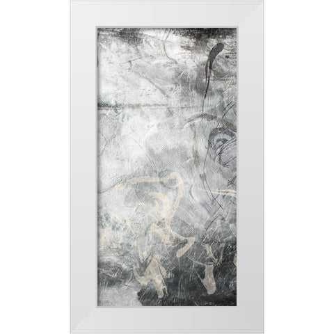 Slate Abstract 2 White Modern Wood Framed Art Print by Villa, Milli