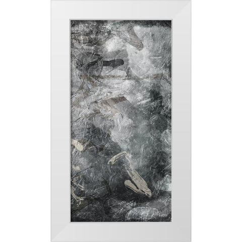 Slate Abstract 3 White Modern Wood Framed Art Print by Villa, Milli