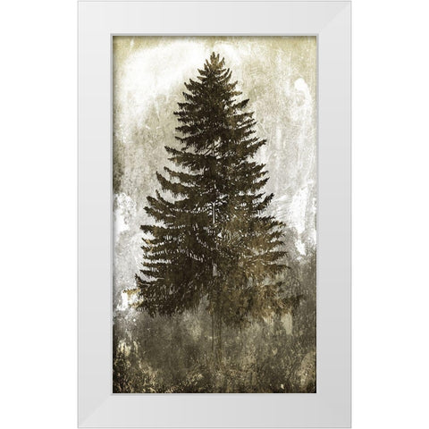 Tree In The Gloom 2 White Modern Wood Framed Art Print by Villa, Milli