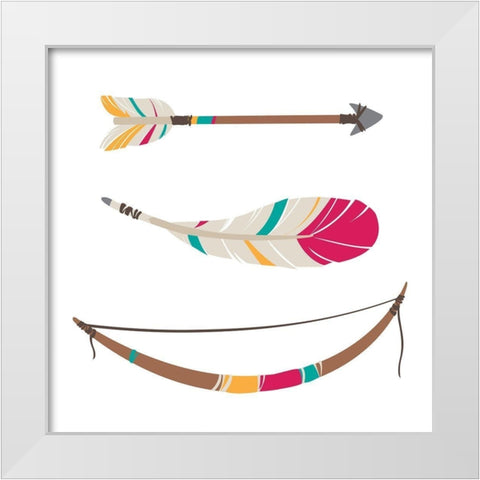 Magical Arrow White Modern Wood Framed Art Print by Villa, Mlli