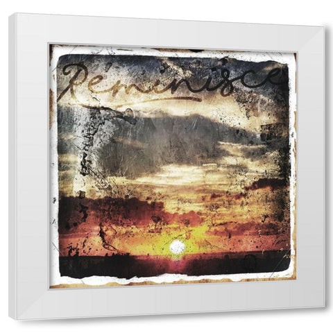 Reminisce White Modern Wood Framed Art Print by Villa, Mlli