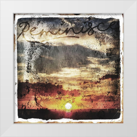 Reminisce White Modern Wood Framed Art Print by Villa, Mlli