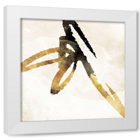 Line Scribble White Modern Wood Framed Art Print by Villa, Milli