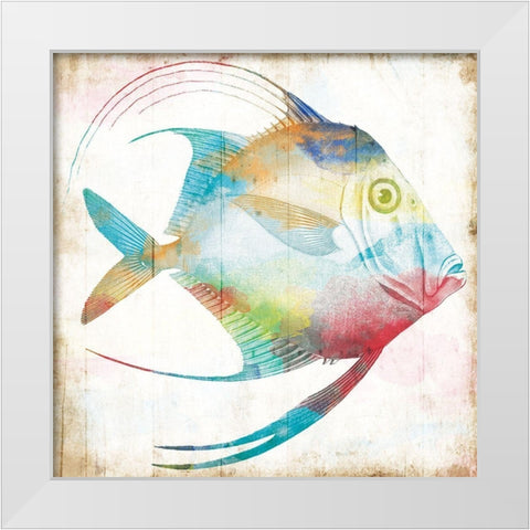 Who Me White Modern Wood Framed Art Print by Villa, Mlli