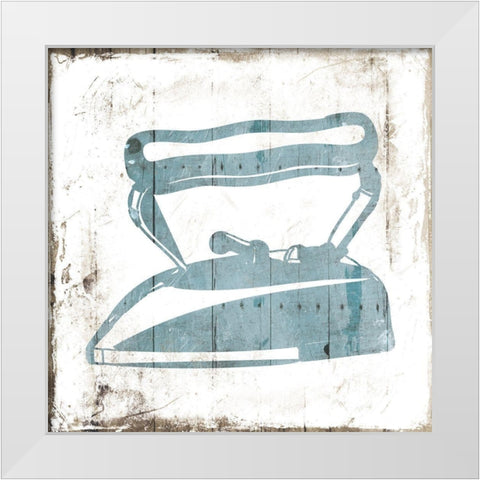 Iron Laundry White Modern Wood Framed Art Print by Villa, Mlli