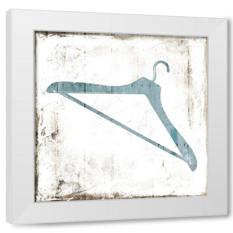 Hanger Laundry White Modern Wood Framed Art Print by Villa, Mlli