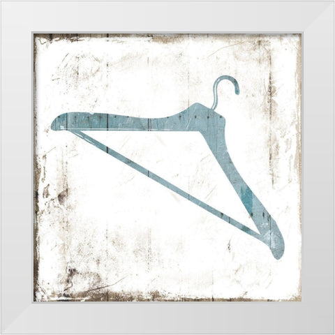 Hanger Laundry White Modern Wood Framed Art Print by Villa, Mlli