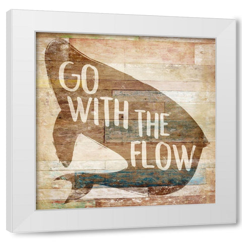 Flow Burned White Modern Wood Framed Art Print by Villa, Mlli