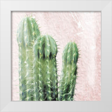 Three Cacti White Modern Wood Framed Art Print by Villa, Mlli