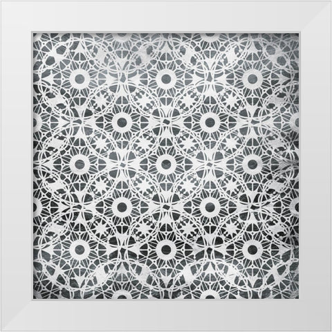 Silver Scope White Modern Wood Framed Art Print by Villa, Mlli
