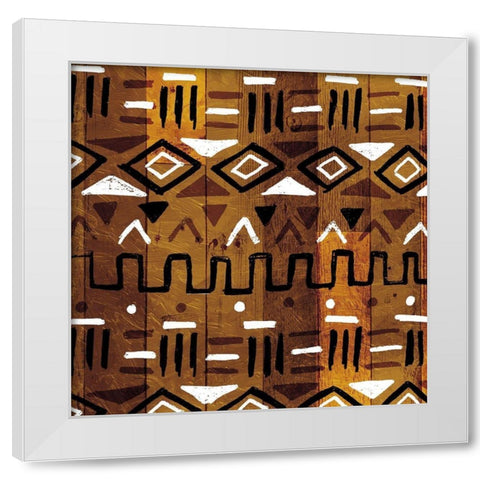 Wood Tribe White Modern Wood Framed Art Print by Villa, Mlli