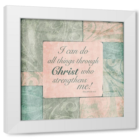 Christ Phillip White Modern Wood Framed Art Print by Villa, Mlli