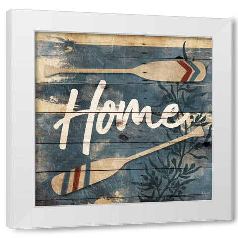 Home Oars White Modern Wood Framed Art Print by Villa, Mlli