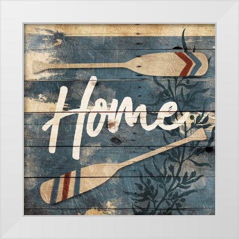 Home Oars White Modern Wood Framed Art Print by Villa, Mlli