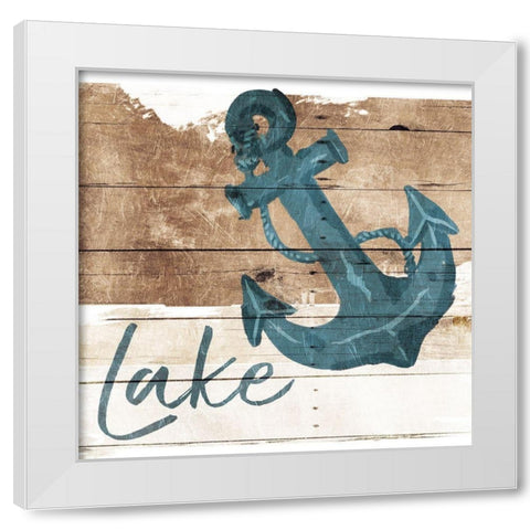 Lake Anchor White Modern Wood Framed Art Print by Villa, Mlli