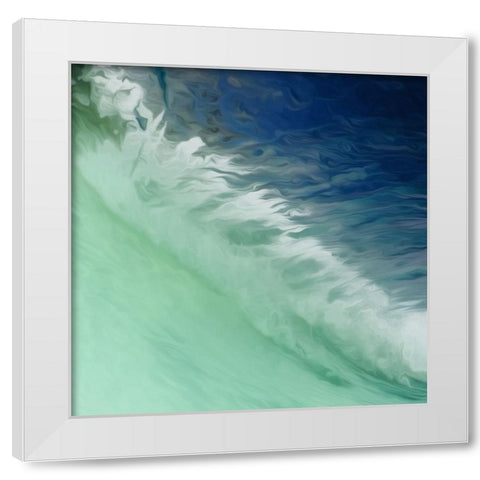 Water Meet White Modern Wood Framed Art Print by Villa, Mlli