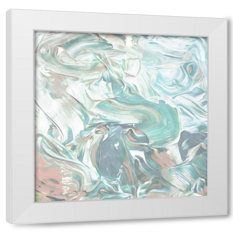 Soft Pastel Cream White Modern Wood Framed Art Print by Villa, Mlli