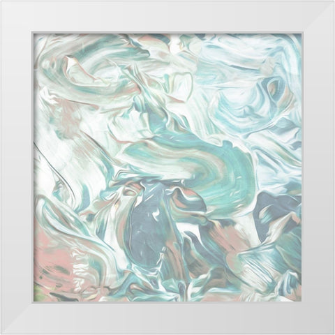 Soft Pastel Cream White Modern Wood Framed Art Print by Villa, Mlli