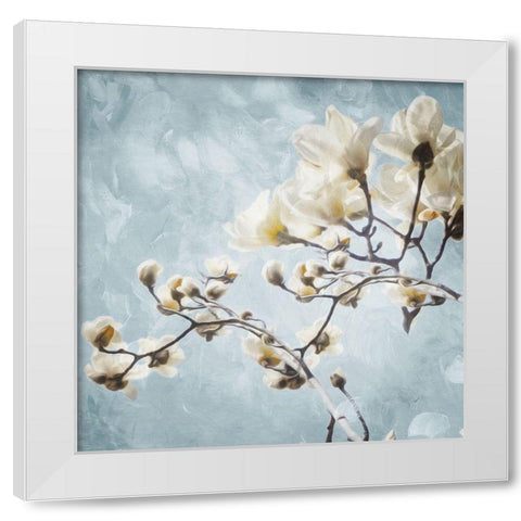 Tree Of White Flowers White Modern Wood Framed Art Print by Villa, Mlli