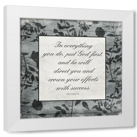 In Everything White Modern Wood Framed Art Print by Villa, Mlli