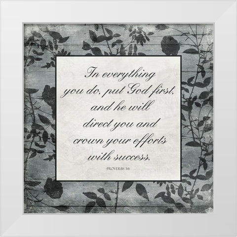 In Everything White Modern Wood Framed Art Print by Villa, Mlli