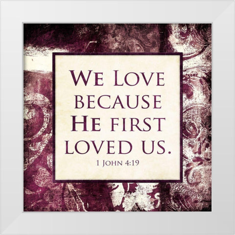 We Love Lighter White Modern Wood Framed Art Print by Villa, Mlli