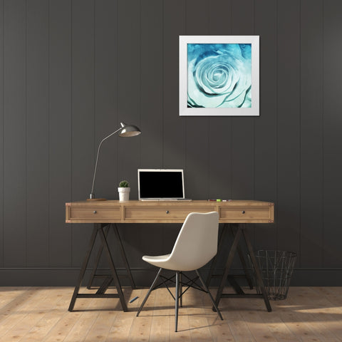 Sky Flower White Modern Wood Framed Art Print by Villa, Mlli
